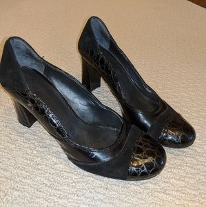 Black Franco Sarto 7.5" heels